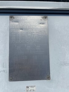 25000/28000/37333 kVA, 69000 Delta Primary, 13800/7970 WYE Secondary, General Electric Substation