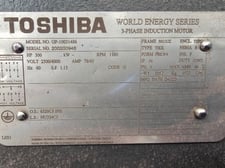 300 HP 1200 RPM Toshiba, Frame 5011UZ TEFC, R/B, 2300/4000 Volts, new surplus
