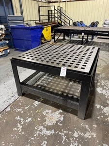 4' x 4' Acorn, Welding Table, 31" table height, 1-3/4" slots