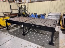 5' x 120" 5' X 10' Acorn Welding Table, x 30-3/4" table, 1-3/4" slots