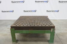 5' x 5' Acorn style welding table in stand