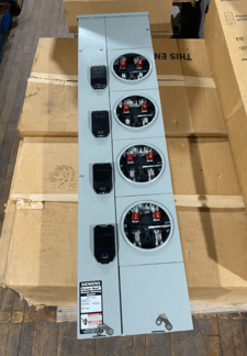 1200 Amps, Siemens #WMM41125, Meter Stack, 240 Volts, 125A branch, 4 Socket, 4 Jaw, 3R outdoor, unused
