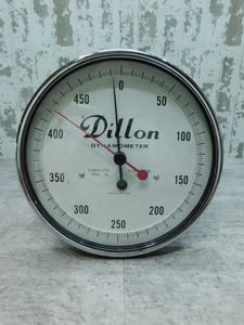 Dillon AP Mechanical Dynamometer, 500 lb Capacity, 2 lb Division. 10" Face (3 available)