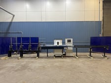 13.78" Alfamachine #TA-350, Double Miter Saw, 10.83" Stroke, 3.15" cutting H, 1.18" Bore, 2.2 HP, 3000 RPM