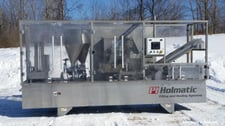 Holmatic #PR-2S, Dual-Lane Cup Filling System, High-Speed Food Packaging, 480 V., 80 cpm, Stainless Steel, 7"