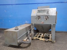 47.5" x 47.5" x 30" Trinco #48X48SL/Delux, Blast Cabinet, w/Dust Collector