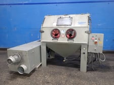 54" x 32" x 24" Strahlboss #Strahlboss-140, Blast Cabinet, w/Dust Collector, 1.8 kW, 400 V, 2001