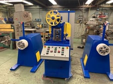 0.875" x 4" x 6" Stanat #TA-215, 2-High/4-High Reversing Rolling Mill w/ Coil Winders, Satin, HCCAS, 5 HP