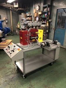 0.875" x 4" x 6" IRM #4060H, 2-High/4-High Combination Hot Laboratory Rolling Mill, Satin, D2, 2 HP