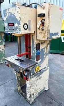 6 Ton, Denison, Multipress #WR065L0304FSCE203003SO.90312C, C-frame hydraulic press, 12" stroke, 5 HP