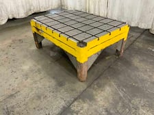 4' x 3' Steel welding table, x 20-1/2" Height