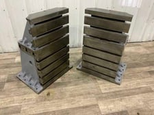 DeVlieg, T-slotted angle plates, stackable, 1 set