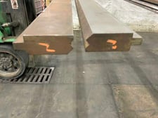 120-1/2" L, Set (top & bottom) offset press brake dies, 1" die width, 3/8" offset, 5-1/4" combined height of