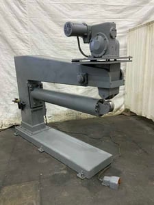 Jetline Engineering #RS5-72, sheet planisher, 72" throat, 13000 lb. force, foot pedal Control, 1.5 HP