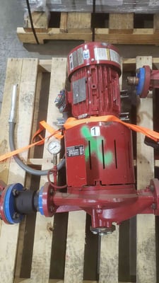 Bell & Gossett #E-80SC, Centrifugal Pump, Split Coupled, In-line, Baldor Reliance motor, TEFC, #HD3V2XC-C
