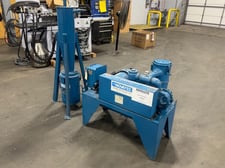 Novatec #VPU-3, vacuum pump, 3 HP, 1760 RPM, 1.5" inlet, 2" outlet, dust collector