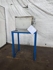 22" width x 22" H x 12" D Paragon #P, kiln oven, 120/240 V., adj temp., 7 heat stages