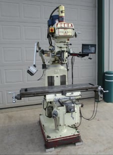 Acer #Ultima-3VK, vertical mill, 10" x50"tbl., 3 HP, 32" X, 15" Y, 5" Z, 60-4200 RPM, R-8, Newall 2-Axis