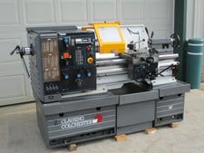 13" x 25" Clausing, toolroom lathe, 6" 3-jaw adj chuck, 1.65" bore, D1-4, 10 HP, 22-3250 RPM, #4MT, 2 sided