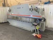 175 Ton, Accurpress #717512/16, hydraulic press brake, 16' overall, 126" between housing, 8" stroke, 10"