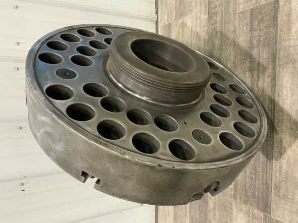 24" Cushman, 4-jaw chuck, L-3 backing