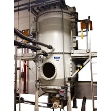 142 cu.ft., Imperial Industries #60-50 5-0X11-10, Vac-U-Max Bin Receiver, 59" diameter x 8' H Bin, 50