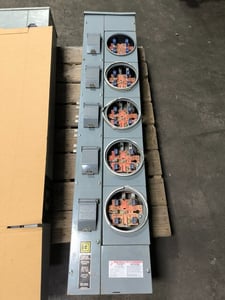 125 Amps, Square D EZM315-125, 5 EZ Meter Stack Center, 208Y/120 VAC, 3 PH, 3R, 4 wire