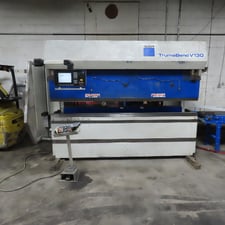 143 Ton, Trump #TrumaBend-V130, hydraulic press brake, 10' overall, 106" between housing, 8.46" stroke, CNC