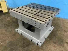 Drill table, 41 -1/4" x 40 -3/4" x 29 -1/2", 7 T slots