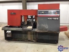 16" x 16" Amada #HA-16S, automatic horizontal band saw, 1-1/4" blade, 7.5 HP, s/n #407-00009,1986, #1900