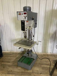 20" Wilton #VS-20, heavy duty single spindle drill, 10" spindle to column, #3MT, 2 HP