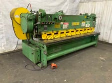 1/4" x 10' Lodge & Shipley #0410-SL, power squaring shear, 48" front operated manual back gauge, 11 hydraulic