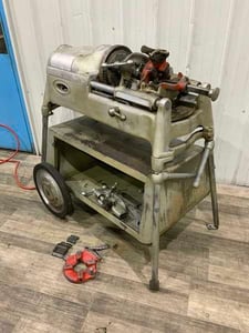 1/8" -2" Ridgid #535, pipe threader, 1/4" to 2" bolt capacity, forward/reversing, wrenchless type chuck, 1/2