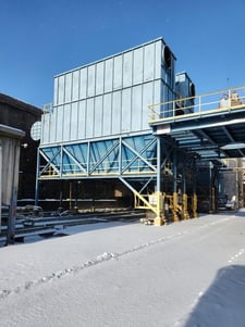 180000 cfm Eta #5415x120, Baghouse Dust Collector, (1620) 10' L snap band bag filters