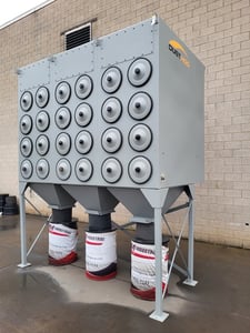 24000 cfm Dust-Hog / Dust-Hog #FJH48-4, cartridge dust collector, 48 cartridge filters, automatic pulse clean