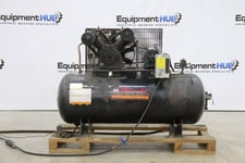 150 psi, Miller Air #XH9919910, horizontal 2-stage piston air compressor, 10 HP, 230 V.
