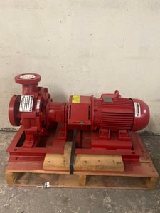 Armstrong 4030, horizontal base mounted pump 5 hp 3x1.5x8. 3ph 208-230/460vac 96 gpm at 50ft max. 6" inlet 3"