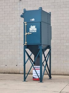 5000 cfm Camfil Farr #GS-6, Cartridge Dust Collector, 6 vertical cartridge filters, automatic pulse clean