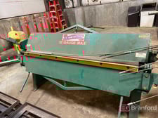 16 gauge x 6' National #N7212, HP apron brake, 33" passline height, serial #182-0301