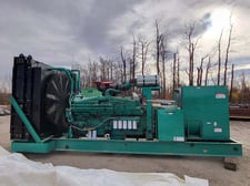 1500 KW Cummins #KTA50-G9, diesel generator set, 2220 HP @ 1800 RPM, 4160 Volts, 598 hours, 1999