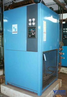 1600 scfm, 120°, 100 psi, Hankison #PR1600, refrigerated air dryer, R-22, 8" air in/outlet, 1997