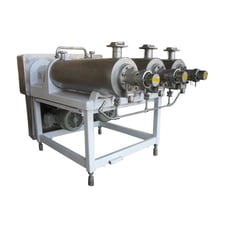 31.4 sq.ft., Chemetron #MX3A75, 3-Barrel Votator Unit, 4" diameter, 120" tubes, (3) 71" shafts, 16 scrapers