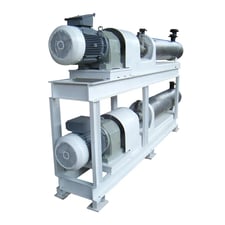 18.9 sq.ft., Chemetron #6x72, 2-Barrel Votator Unit, 6" diameter, 72" tubes, 94.5" shaft, 46 stainless-steel