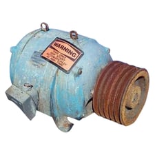 50 HP 1165 RPM Allis-Chalmers Induction Motor, Heavy-duty Industrial Fr, 220/440 Volts, 15" pulley, TEFC