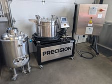 Precision Extraction Solutions #C15, Centrifuge with 20 Gallon Dimple Jacketed Transfer Tank and Controller