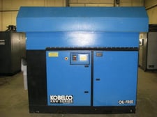 811 cfm, 135 psi, Kobelco #KNWA1-G/H/S, 200 HP, air cooled, 460 V., 2005, (2) #A-2286, A-2287