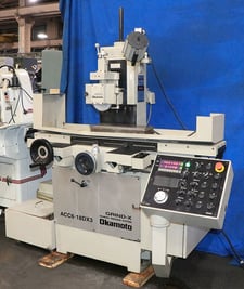 6" x 18" Length Okamoto #ACC-618-DX3, hydraulic surface grinder, 8" x 1" x 1.25" wheel, automatic incremental