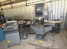44 Ton, Strippit #Super-750-SG/40, single stage punch press, Smart Gage PC Control, foot pedal, 1996