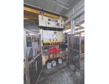 110 Ton, Stamtec #G2-110, double crank gap frame press, 7.09" stroke, 17.75" Shut Height, 3.94"adj