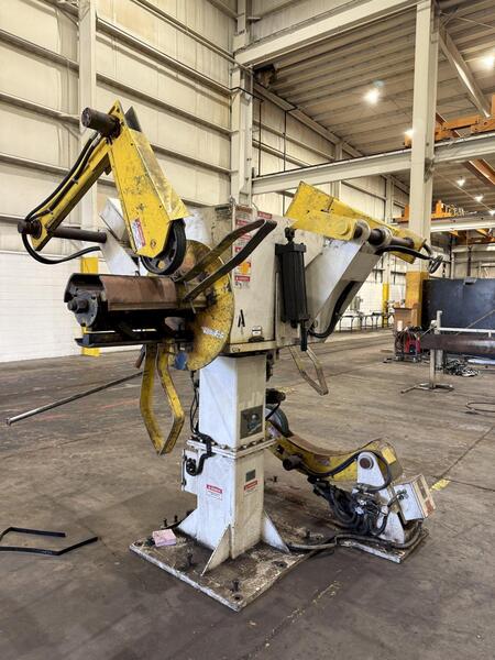 6000 lb. Coe Press Equipment #CPR-DE-PO-60 / CPPS-350, double end coil reel & straightener, 12" width
